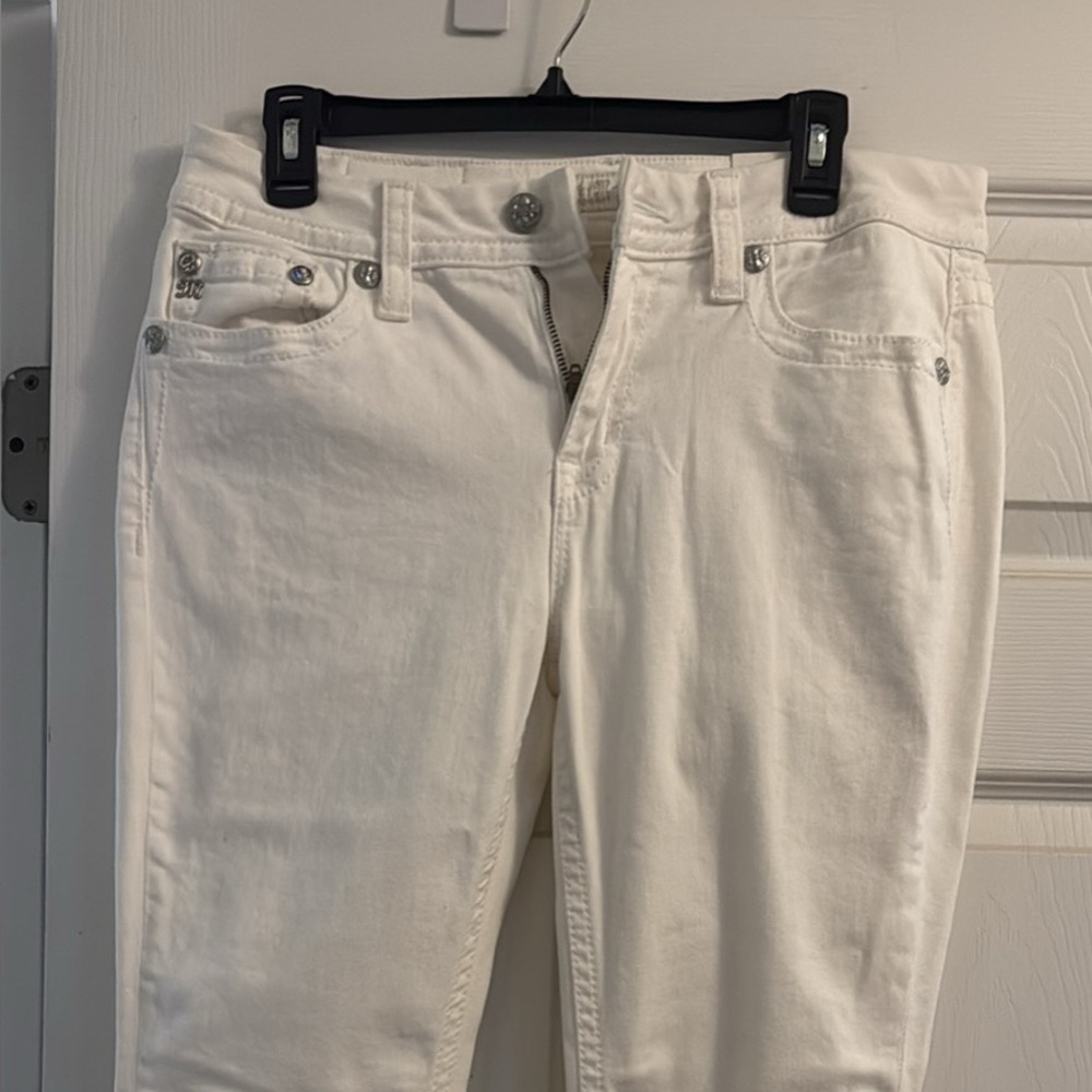 Miss Me Women's Cream Skinny Jeans